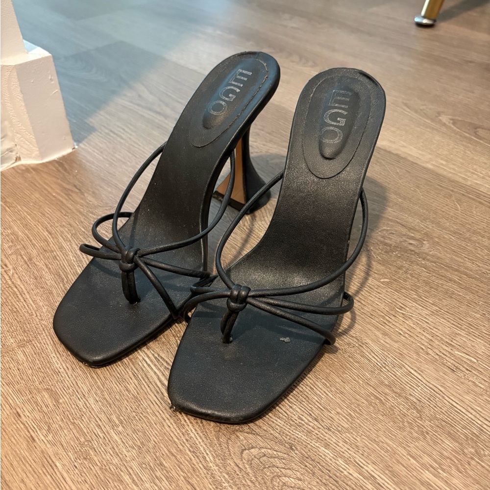 EGO Black Women's Heeled Sandals